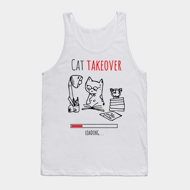 Cat Takeover Tank Top by Dogefellas